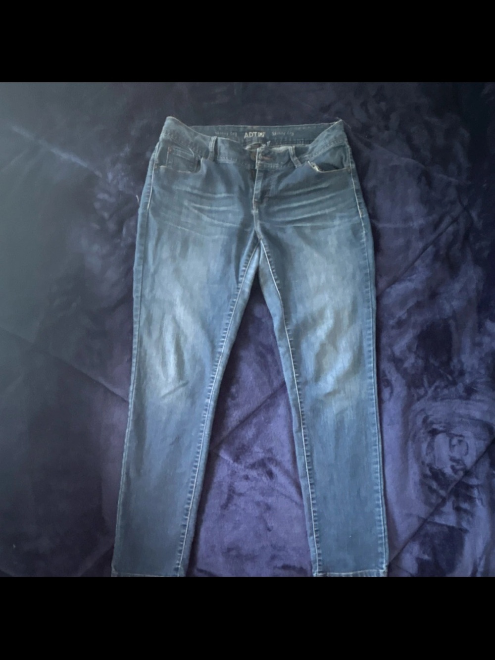 Apt. 9 Medium Indigo Modern Fit Skinny Jeans - Picture 2 of 8